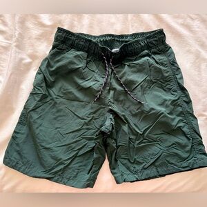 Men's dark green bathing suit.